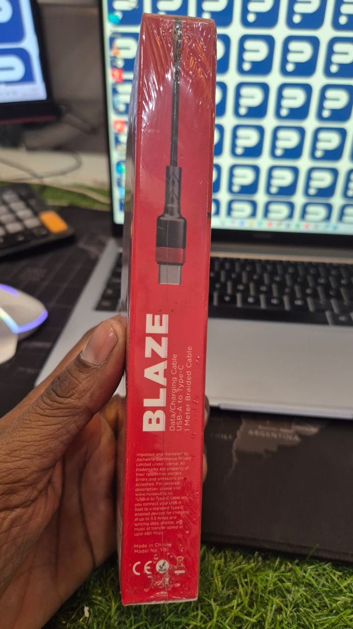 Nu Republic Blaze Usb Mattle-a To Type-c Data Charging Cable.