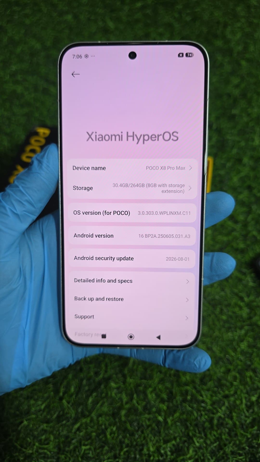 Poco X8 Pro Max (white, 256 Gb) (12 Gb Ram)