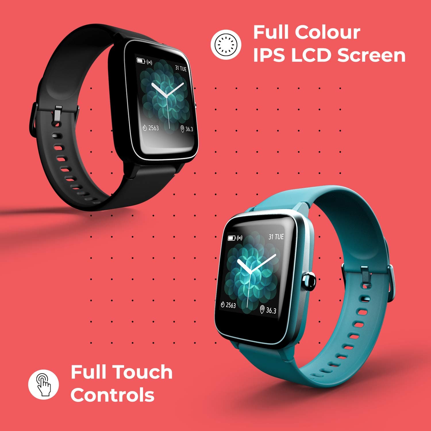 Noise Colorfit Pro 2 Full Touch Control Smart Watch(open Box)